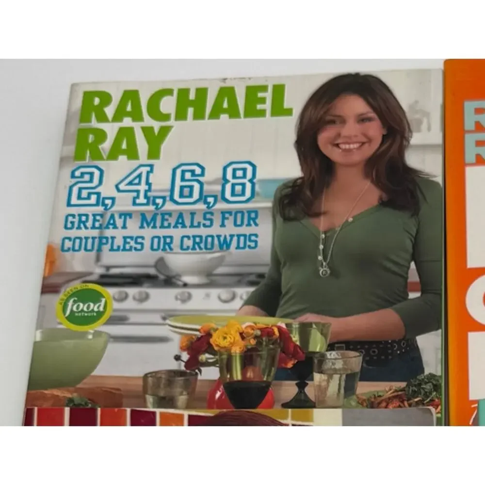 Set/4 Rachael Ray Cookbooks 30 Minute Meals Just in Time Great Meals, Big Orange